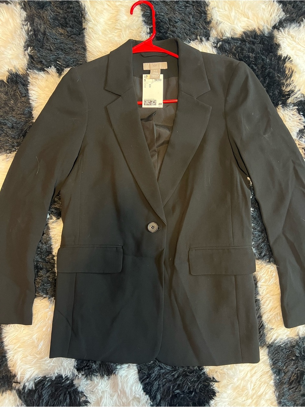 H&M Black Single-Button Women's Blazer